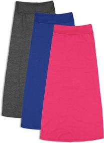 img 4 attached to 👗 Stylish Skirts: Free Live Charcoal Medium Girls' Clothing - A Perfect Fit!