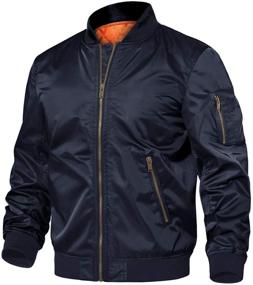 img 4 attached to 🧥 TACVASEN Men's Jackets: Windproof Bomber Jacket for Winter Warmth