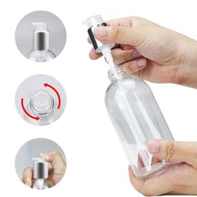 img 1 attached to 🧴 Convenient Refillable Plastic Sanitizer Dispenser Containers for Hygiene on the go