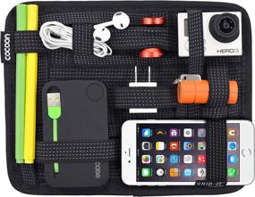 img 4 attached to 📱 Cocoon CPG7BK GRID-IT!® Accessory Organizer - Small 7.25" x 9.25" (Black): Ultimate Storage Solution for Gadgets and Essentials