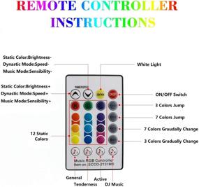 img 2 attached to 🎉 Farsee LED Strip Lights Music Sync - 32.8ft /10m RGB Color Changing Waterproof Light Strips Kit with RF Remote – Perfect for Room, Party, and Home Decoration Lighting (32.8ft/ 10m)