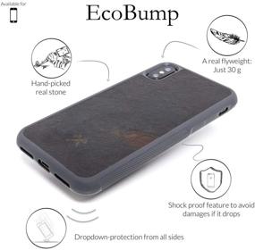 img 3 attached to 📱 Woodcessories - Eco-Friendly Volcano Black Stone Case for iPhone Xs Max, Compatible with EcoBump