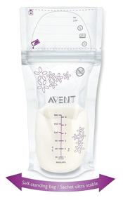 img 3 attached to 🍼 Philips Avent Breastmilk Storage Bags, Transparent, 6 oz, 50-Pack