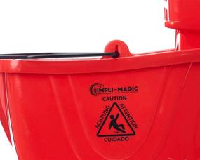 img 1 attached to 🧹 Simpli-Magic 79199 Red Mop Bucket with Wringer for Improved SEO