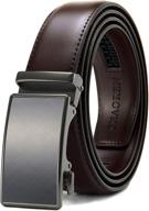 👔 men's charcoal depiction accessories and adjustable belts by chaoren leather logo