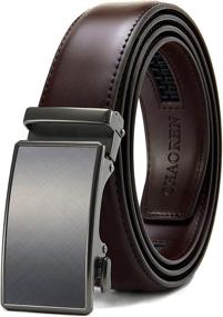 img 4 attached to 👔 Men's Charcoal Depiction Accessories and Adjustable Belts by Chaoren Leather