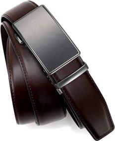 img 1 attached to 👔 Men's Charcoal Depiction Accessories and Adjustable Belts by Chaoren Leather