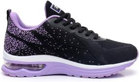 img 2 attached to GANNOU Athletic Running Fashion Peachblack Women's Shoes