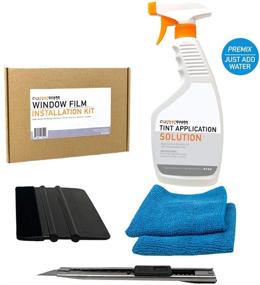 img 3 attached to 🔧 Snapguard Solution 4PCS Window Tint Film Installation Tool Kit: Includes Felt Squeegee, Utility Knife, Microfiber Towel, and Tint Mix Spray Bottle