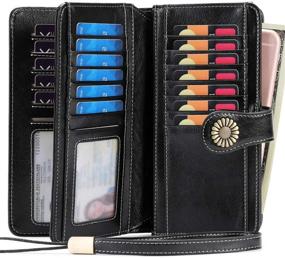 img 2 attached to KELEEL Blocking Genuine Leather Organizer Women's Handbags & Wallets