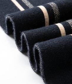 img 2 attached to Villand Luxurious Striped Merino Scarf: Elevate Your Style with Men's Scarf Accessories