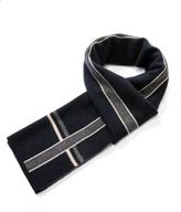 villand luxurious striped merino scarf: elevate your style with men's scarf accessories logo