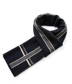 img 4 attached to Villand Luxurious Striped Merino Scarf: Elevate Your Style with Men's Scarf Accessories