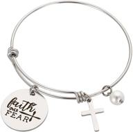 augonfever charms bangle bracelet inspirational logo