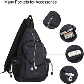 img 2 attached to 🎒 MOSISO Anti-Theft Unbalance Crossbody Backpack