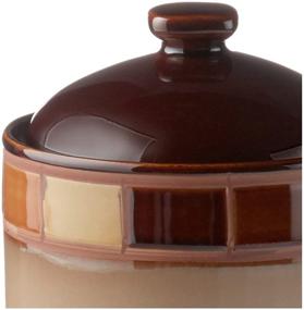 img 1 attached to 🏺 Gibson Elite Casa Estebana Cannister Set, Beige/Brown - Sleek & Stylish Kitchen Storage Solution