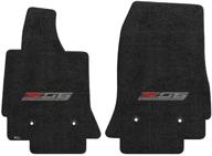 c7 corvette z06 floor mats (2014-2018) - enhanced with lloyds mats, in elegant black shade logo