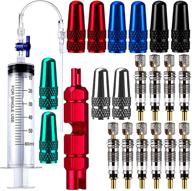 flying tiger cycling tubeless tire sealant syringe kit with switch, presta valve core removal tool, and valve cap - ideal for stans no tubes sealant and more logo