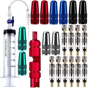 img 4 attached to Flying Tiger Cycling Tubeless Tire Sealant Syringe Kit with Switch, Presta Valve Core Removal Tool, and Valve Cap - Ideal for Stans No Tubes Sealant and More