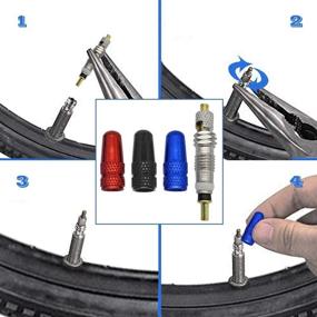 img 1 attached to Flying Tiger Cycling Tubeless Tire Sealant Syringe Kit with Switch, Presta Valve Core Removal Tool, and Valve Cap - Ideal for Stans No Tubes Sealant and More