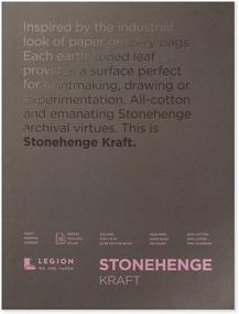 img 1 attached to Legion Stonehenge Kraft Paper Pad (L21 STP250KR912), 9 X 12 inches, 15 Sheets