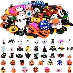 img 4 attached to Halloween Flatback Decorations Ornaments Embellishment Scrapbooking & Stamping