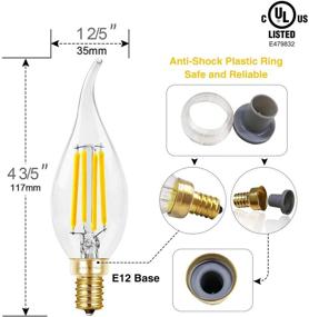 img 3 attached to Hizashi Candelabra Dimmable Equivalent Chandelier