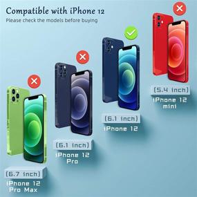 img 3 attached to 🔒 Уникальный экран приватности UniqueMe для iPhone 12 - 2+2 пакета, черное антишпионское закаленное стекло с защитой для камеры, твердость 9H - установочная рамка и точные вырезы включены.