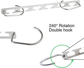 img 3 attached to 6-Pack CBTONE Closet Space Saving Hangers - Multi-Purpose Metal Magic Hangers with Updated Hook Design for Organizing Wardrobe Clothing Storage