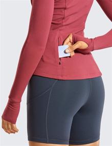 img 2 attached to 🏃 Crush Your Running Goals with CRZ YOGA's Women's Long Sleeve Running Shirt: Stay Comfortable & Stylish While Maximizing Performance!