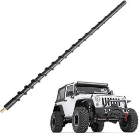 img 4 attached to 📶 KSaAuto 13" Short Spiral Antenna: Enhance Radio Reception for Jeep Wrangler JK/JKU/JL/JLU/Rubicon/Sahara/Gladiator 2007-2021