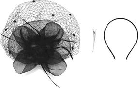 img 1 attached to Cizoe Fascinator Ободок Свадебный Цветок