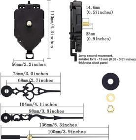 img 3 attached to ⏰ Hicarer Pendulum Clock Movement Quartz DIY Kit - Replacement Movement Mechanism with 0.9 Inch Shaft Length for Pendulum Clocks