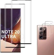 [2+2 пак] защитное стекло для экрана galaxy note 20 ultra, включает 2 пакета защитного стекла для экрана и 2 пакета защитного стекла для камеры - аксессуары и принадлежности логотип