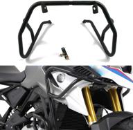 🛡️ premium upper black engine guard crash bar tank protector replacement for bmw g310gs 2017-2019 logo