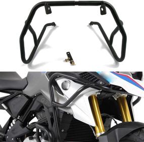 img 4 attached to 🛡️ Премиум верхний черный защитный каркас двигателя Crash Bar Tank Protector Replacement для BMW G310GS 2017-2019