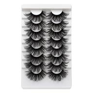 💥 alicrown 25mm lashes pack: get stunning full volume with dramatic false eyelashes - long, thick & fluffy faux mink lashes - 8 pairs of soft handmade & reusable lashes logo