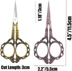 img 3 attached to Plum Blossom Embroidery Scissors | Sewing Thread Craft Scissors | Sharp Sewing Scissors for Crafting, Artwork, Threading, Needlework | DIY Tools for Dressmaking | Small Shears