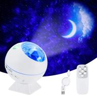 🌟 oxyled star projector with moon and led nebula cloud - 43 color effects night light projector with remote control for bedroom, ceiling, car, party - perfect gift логотип