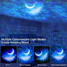 img 3 attached to 🌟 OxyLED Star Projector with Moon and LED Nebula Cloud - 43 Color Effects Night Light Projector with Remote Control for Bedroom, Ceiling, Car, Party - Perfect Gift