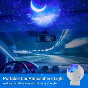 img 2 attached to 🌟 OxyLED Star Projector with Moon and LED Nebula Cloud - 43 Color Effects Night Light Projector with Remote Control for Bedroom, Ceiling, Car, Party - Perfect Gift