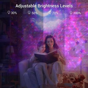 img 1 attached to 🌟 OxyLED Star Projector with Moon and LED Nebula Cloud - 43 Color Effects Night Light Projector with Remote Control for Bedroom, Ceiling, Car, Party - Perfect Gift