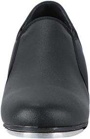 img 2 attached to Linodes Unisex Leather Dance Shoes Black 9M
