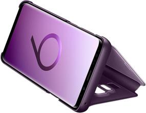 img 2 attached to 📱 Enhanced Samsung Galaxy S9+ S-View Flip Case with Kickstand and Violet Color