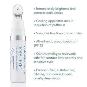 img 3 attached to Enhance and Rejuvenate with Colorescience Total Eye 3-in-1 Anti-Aging Renewal Therapy - Wrinkle Reduction and Dark Circle Treatment