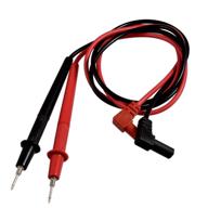 🔌 uxcell 1000v banana connector multimeter probe test lead set (black/red) - detachable threaded tip, coverless design логотип