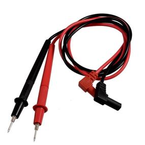 img 1 attached to 🔌 uxcell 1000V Banana Connector Multimeter Probe Test Lead Set (Black/Red) - Detachable Threaded Tip, Coverless Design