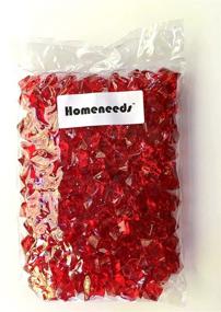 img 1 attached to 💎 Homeneeds Inc Ruby Red Ice Rock Crystals Treasure Gems – Ideal for Table Scatter, Vase Filling, Event Decoration, Wedding, Birthday Favor, Arts & Crafts – 1 lb. Bag