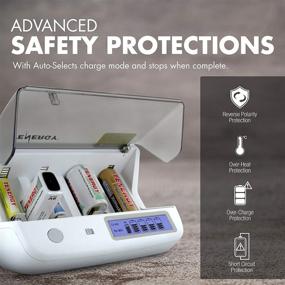 img 1 attached to 🔋 Tenergy TN299 Universal Battery Charger: Smart Charger for AA, AAA, C, D, 9V, 18650, and More with 4 Independent Charging Slots