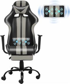 img 4 attached to Gaming Chair Massage Adjustment Retractable Sports & Fitness and Leisure Sports & Game Room